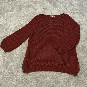 Burgundy sweater